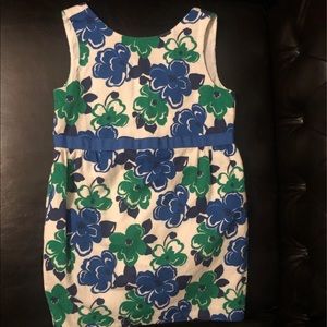 Janie and Jack Green and Blue Floral Dress